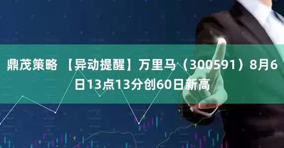 鼎茂策略 【异动提醒】万里马（300591）8月6日13点13分创60日新高