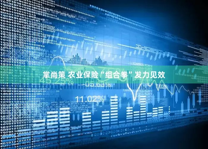 掌尚策 农业保险“组合拳”发力见效